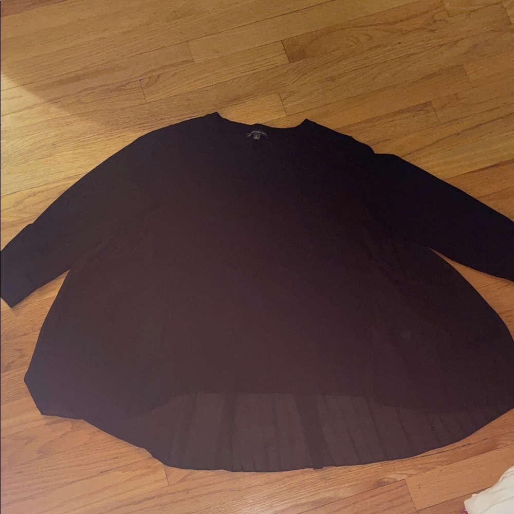 Adrianna Papell Black Blouse